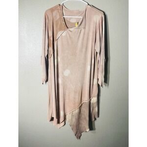 Staley Gretzinger Boho Vibe Eclectic Tie Dye Patchwork Soft Wine Colors USA (c1)